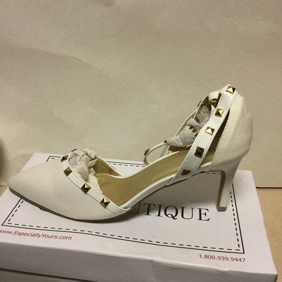EY Boutique Women's White Shoes- Size: 12W - Picture 1 of 5